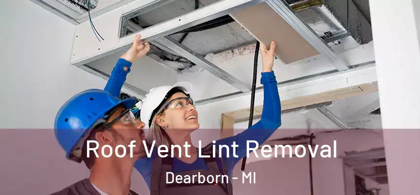 Roof Vent Lint Removal Dearborn - MI